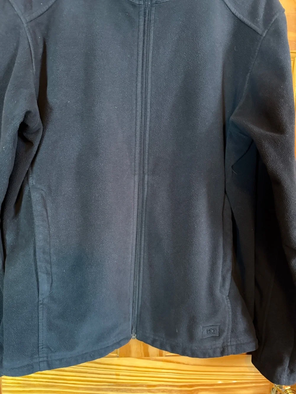 REI Black Fleece Jacket with Logo